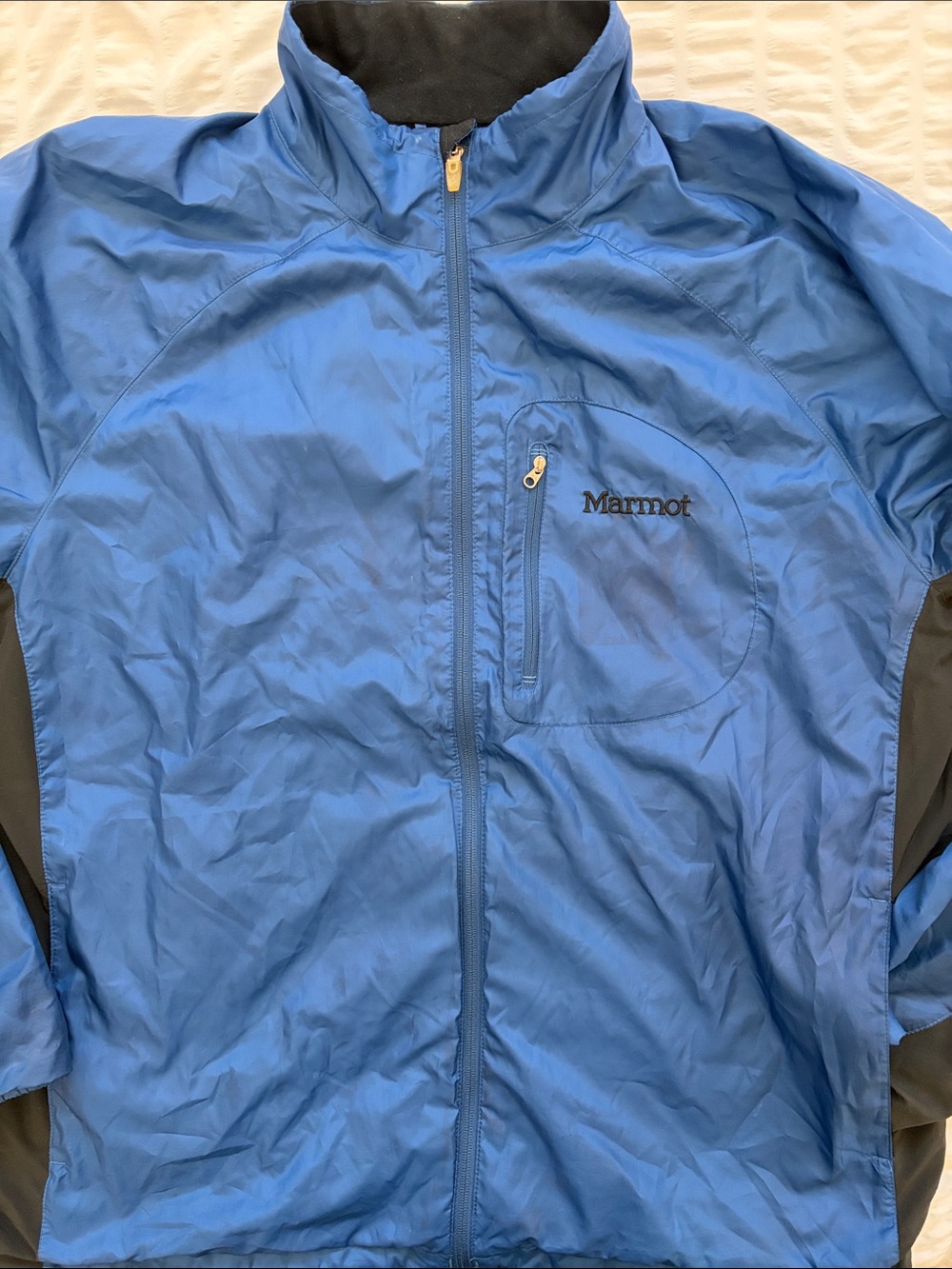 Marmot Men's Bright Blue Full‑Zip Windbreaker Jacket